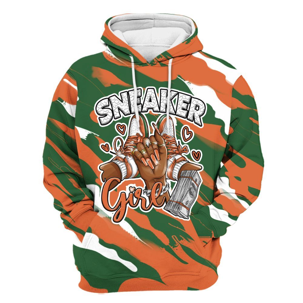 Hoodie To Match Low Miami 5s - Sneakerz Girlz Colored All Over Print