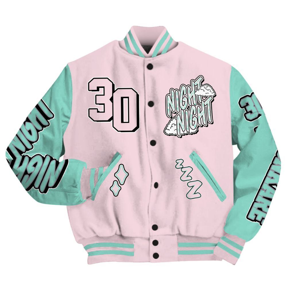 Varsity Jacket To Match Retro Easter 5s - Seeya Skeleton All Over Print