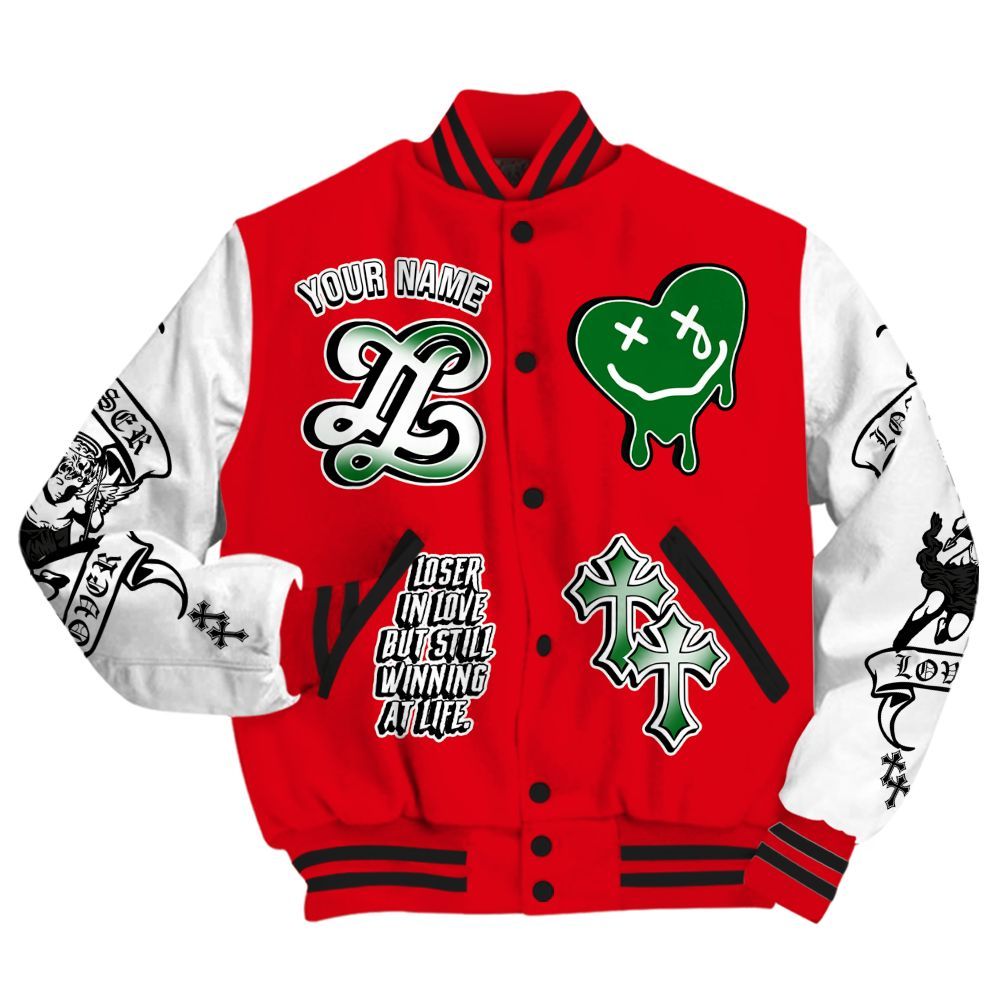Varsity Jacket To Match Chicago 13s - Loser Lover All Over Print