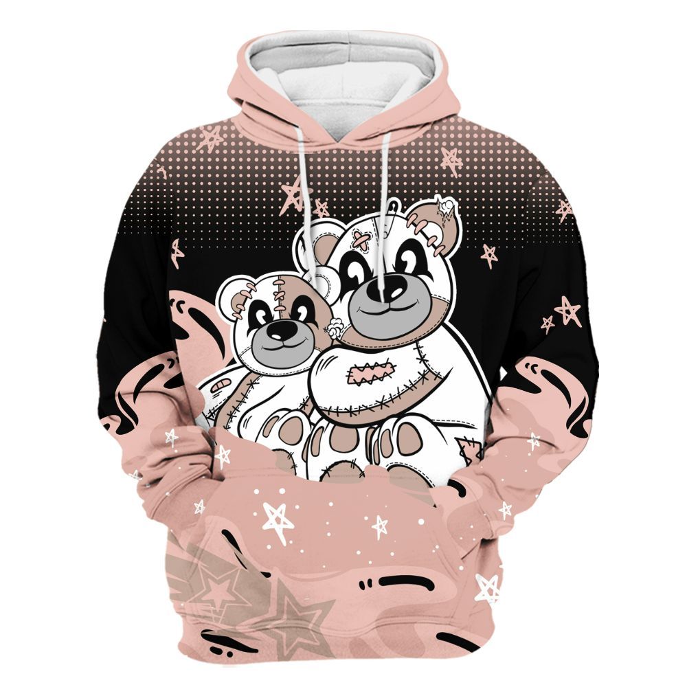 Hoodie To Match Dunk Low Pink Velvet - Sincere Fondness Bear Stars All Over Print