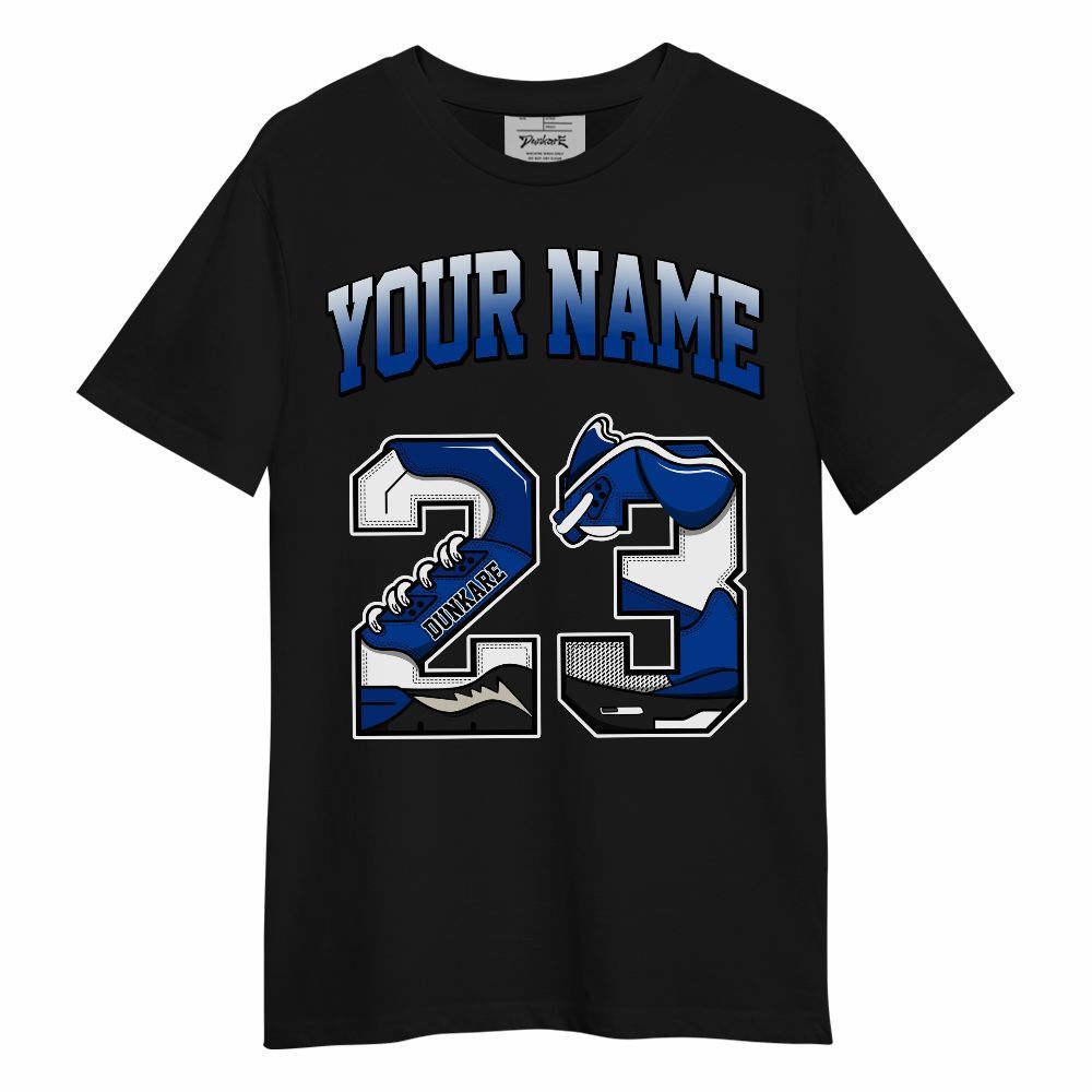 Shirt To Match Hyper Royal 12s - Custom Name Number 23 5s Unisex Shirt