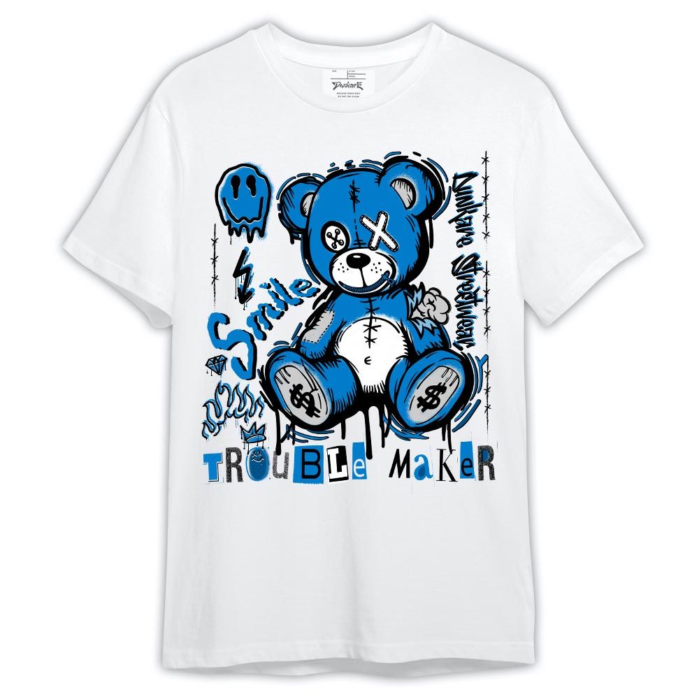 Shirt To Match Industrial Blue 4s - Bear Rebel Military Blue 4s Shirt Outfit