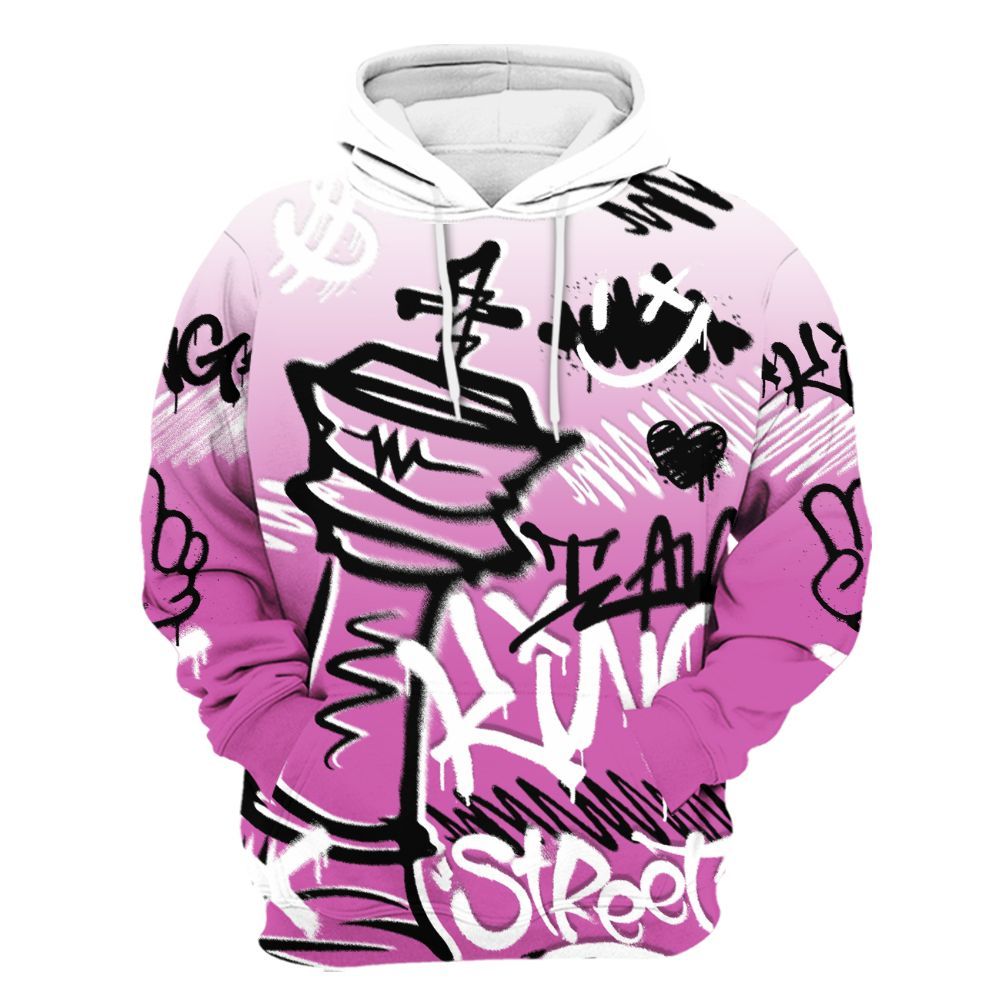 Hoodie To Match Hyper Violet 4s - Street King Chess Streetwear All Over Print