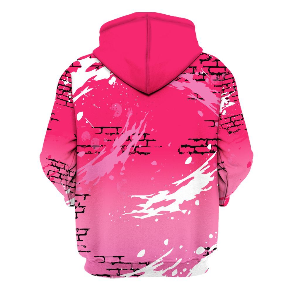 Hoodie To Match Air VaporMax Plus Triple Pink - Values Of Loyalty Drip All Over Print