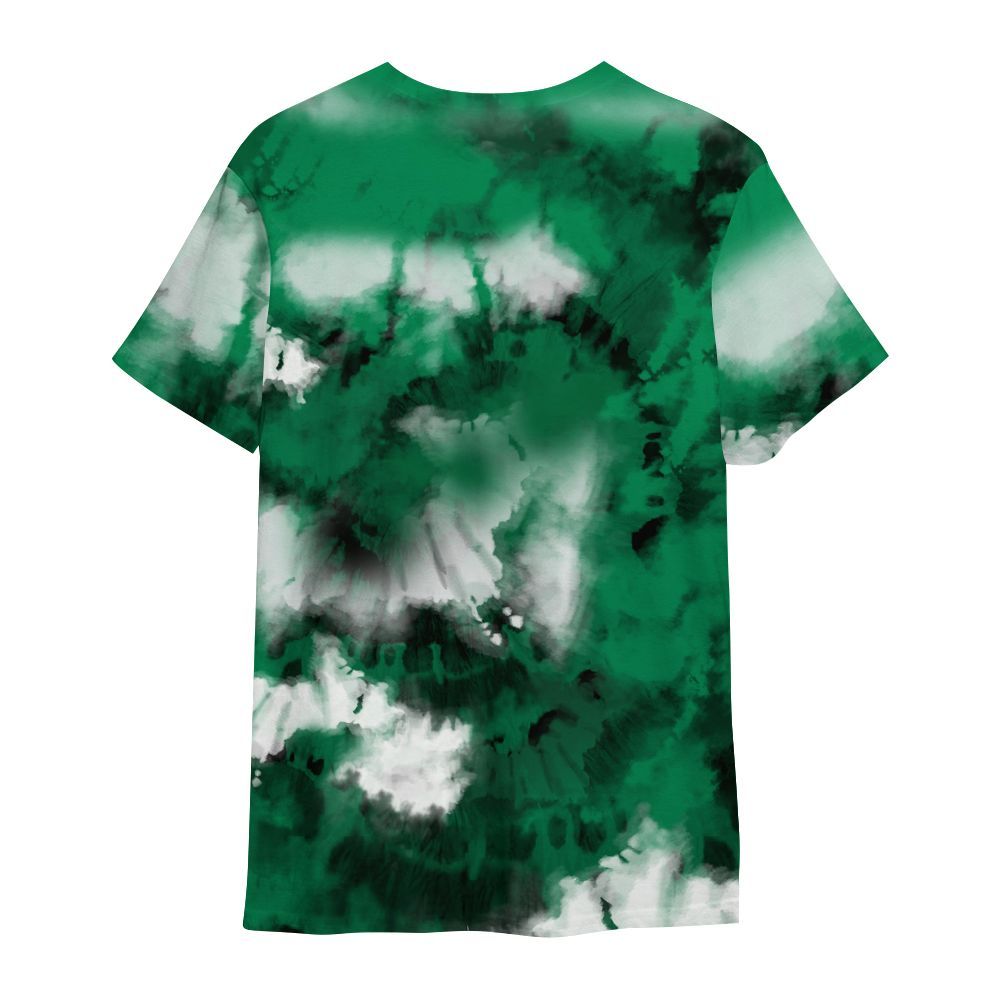 Shirt To Match Mid Lucky Green 1s - God Blessed Tie Dye All Over Print