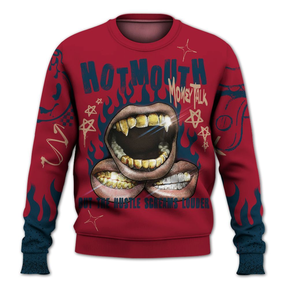 Sweatshirt To Match Mid Multi Color 2022 1s - Mouth Burning Street Style All Over Print