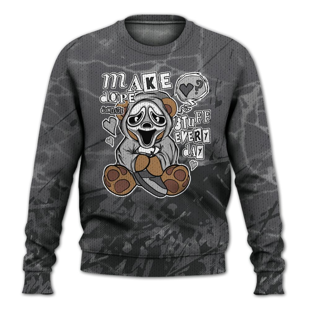 Knitted Sweater To Match White Thunder 4s - Make Dopes Bear Profound