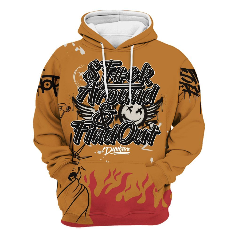 Hoodie To Match Air Max Plus Sunset Swarovski - Graphic Fck Around Find Out All Over Print