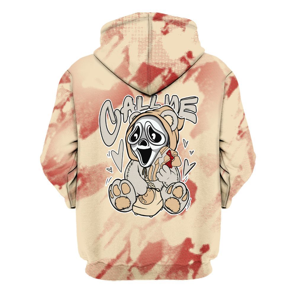 Hoodie To Match Dunk Low Strawberry Waffle - Call Me Bear Abstract Halftone All Over Print
