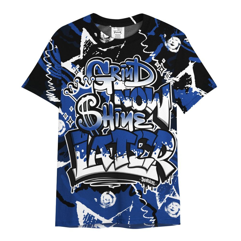 Shirt To Match Air Foamposite One Royal - Grind Shine Later Drip All Over Print