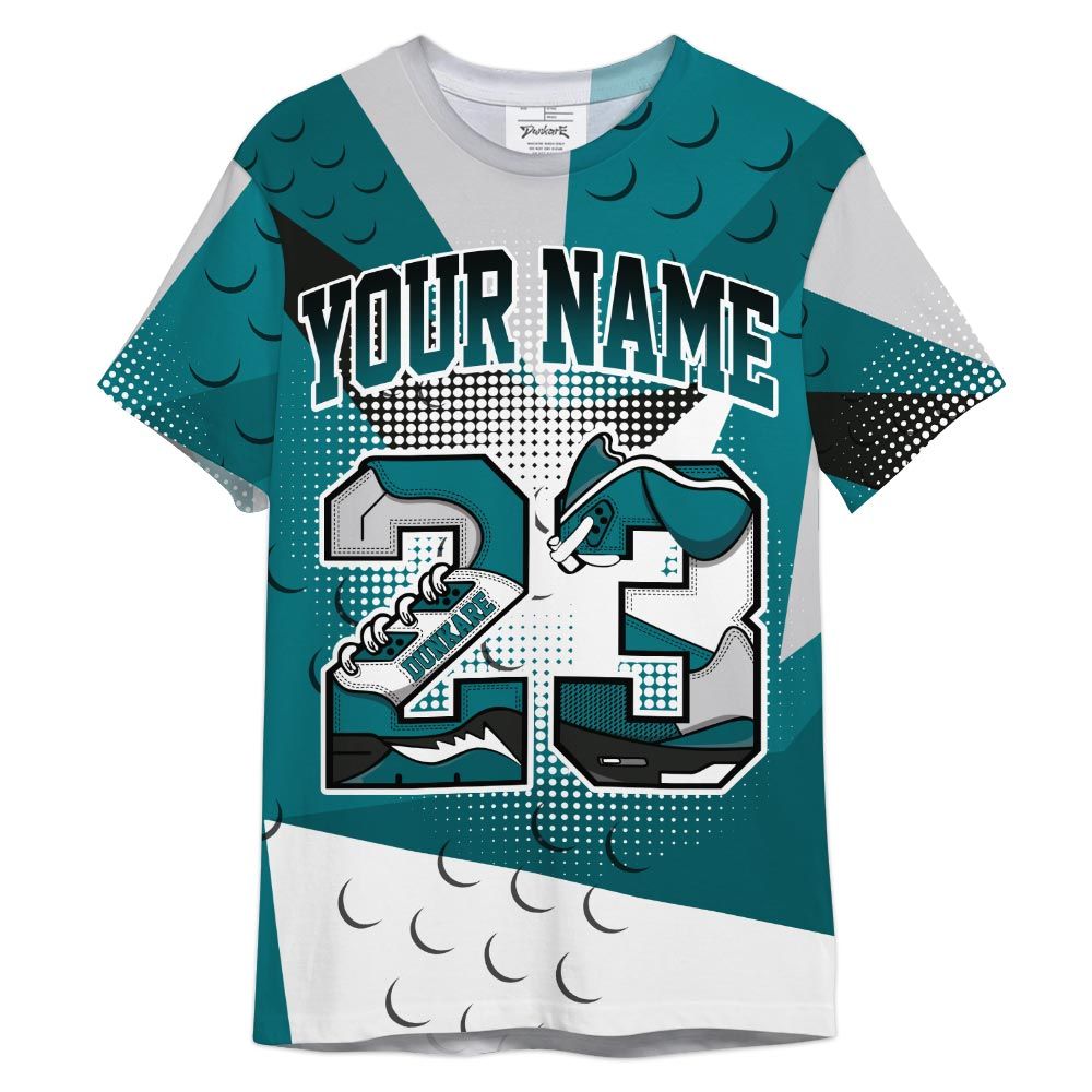 Dunkare Shirt Custom Name Number 23 5s, Oxidized Green 4s T-Shirt, To Match Sneaker Oxidized Green 4s Graphic Tee HDT