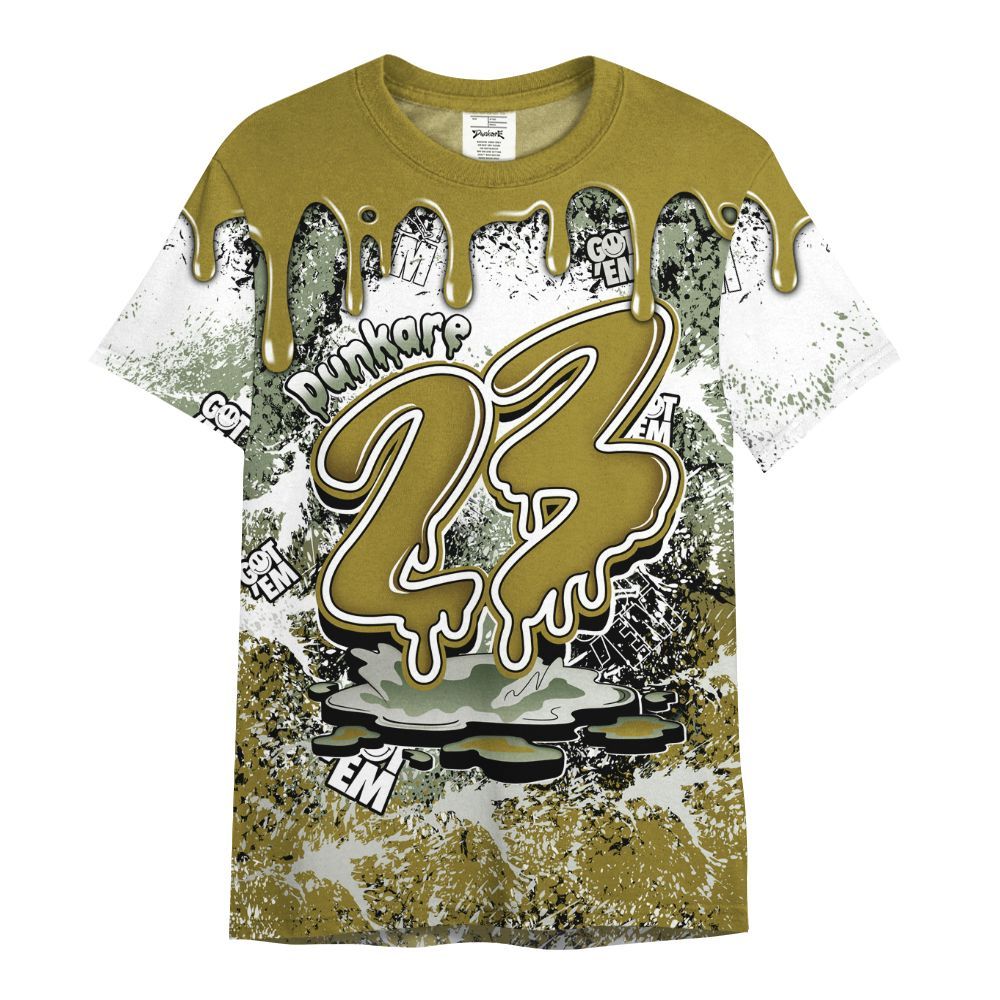 Shirt To Match Air Flightposite Metallic Gold - Dripping 23 Drip All Over Print