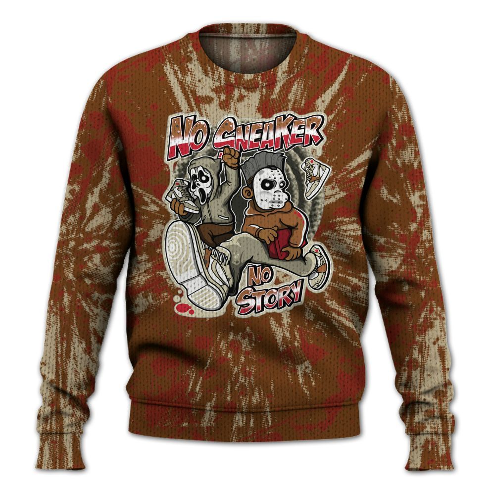 Knitted Sweater To Match Archaeo Brown 5s - Sneakers Make Story Graphic Luxury