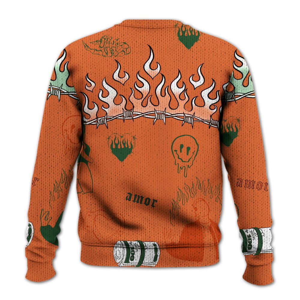 Knitted Sweater To Match Low Miami 5s - Snake Trust No One