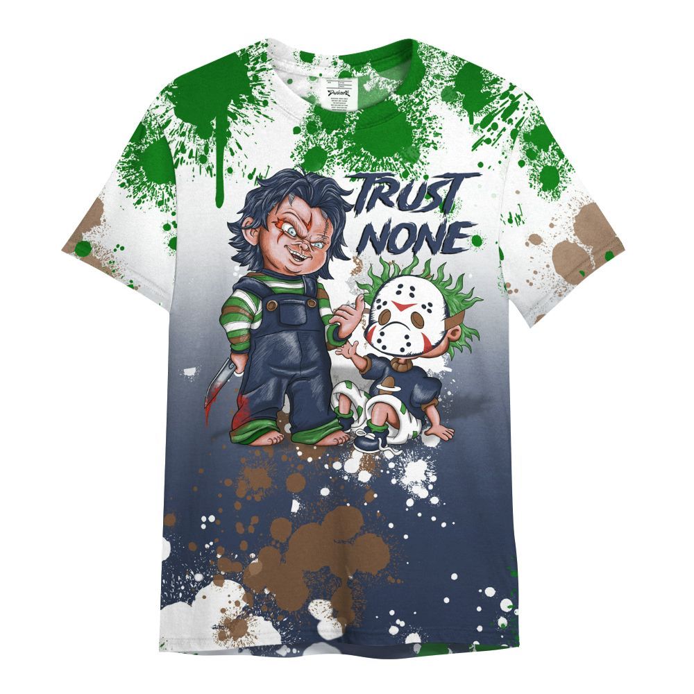 Shirt To Match Midnight Navy 13s - Trust No One Scary All Over Print