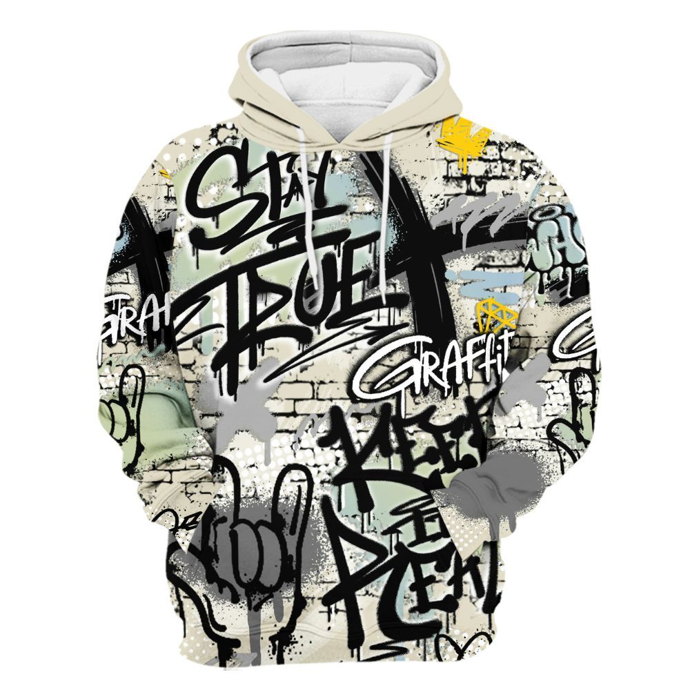 Hoodie To Match Joins Year Of The Snake 5s - True It Real Graffiti Streetwear All Over Print