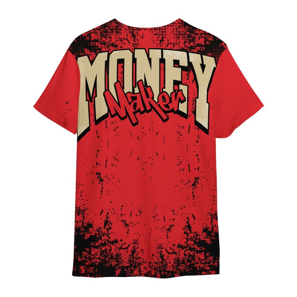 Shirt To Match Prime 93 Fire Red - Move In Silence Money Street Retro All Over Print