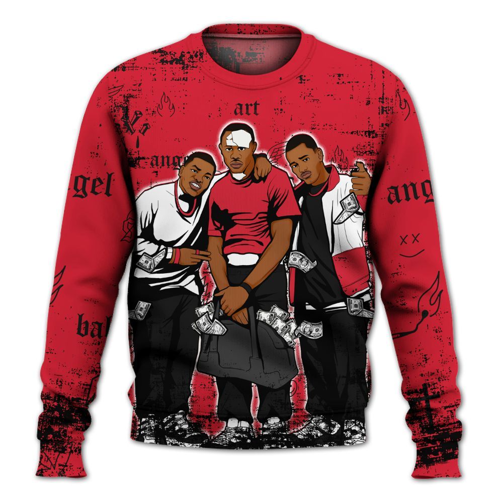 Sweatshirt To Match Flight Club 4s - Paid In Full Money All Over Print