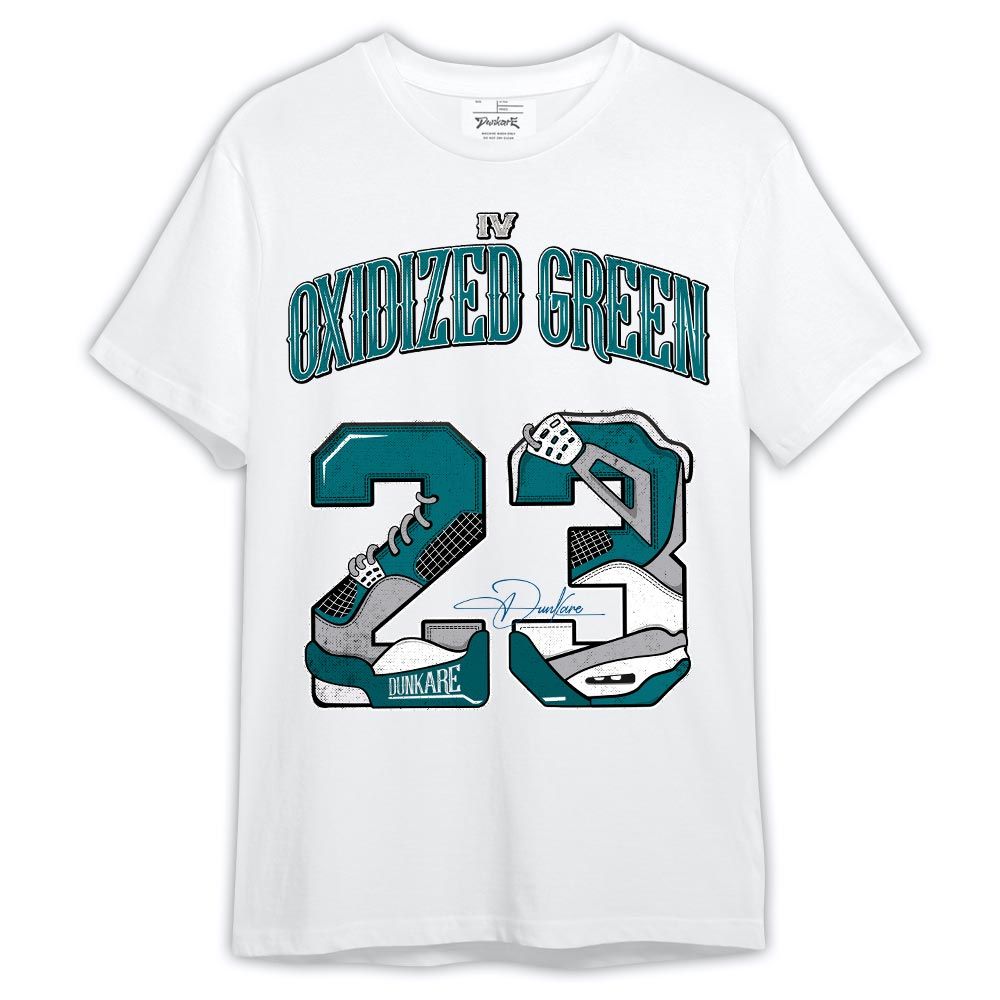 Dunkare Shirt Number 23 Dirty 4s, Oxidized Green 4s T-Shirt, To Match Sneaker Oxidized Green 4s Graphic Tee HDT