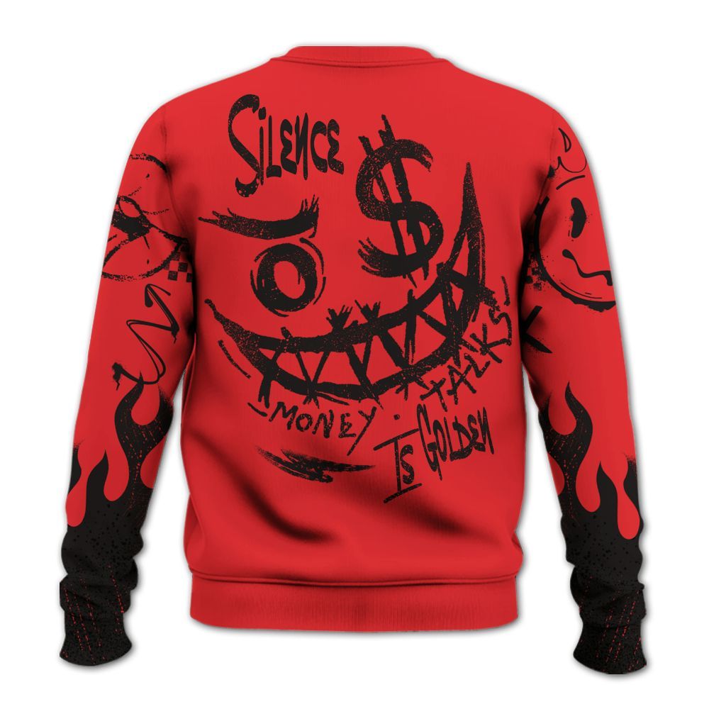 Sweatshirt To Match Chile Red 9s - Mouth Burning Street Style All Over Print