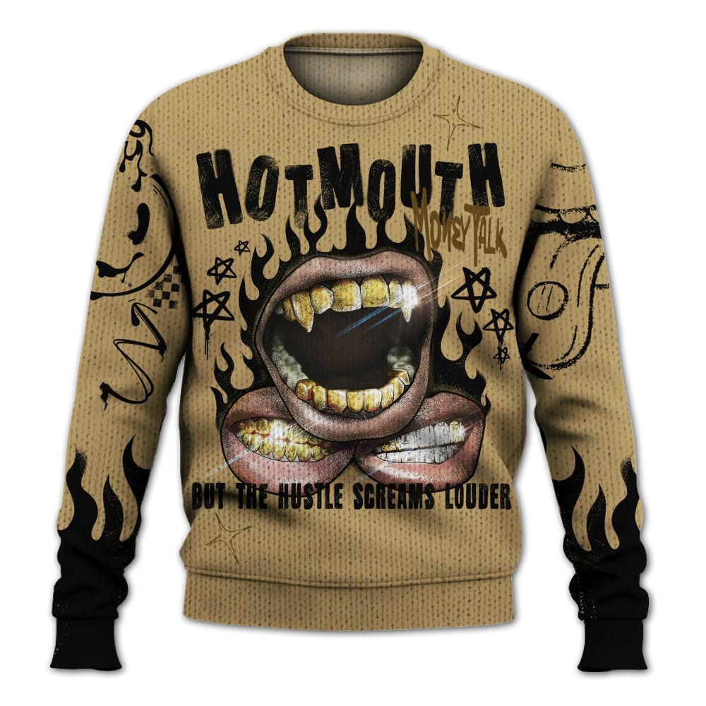 Knitted Sweater To Match Black LD 1000 - Mouth Burning Street Style