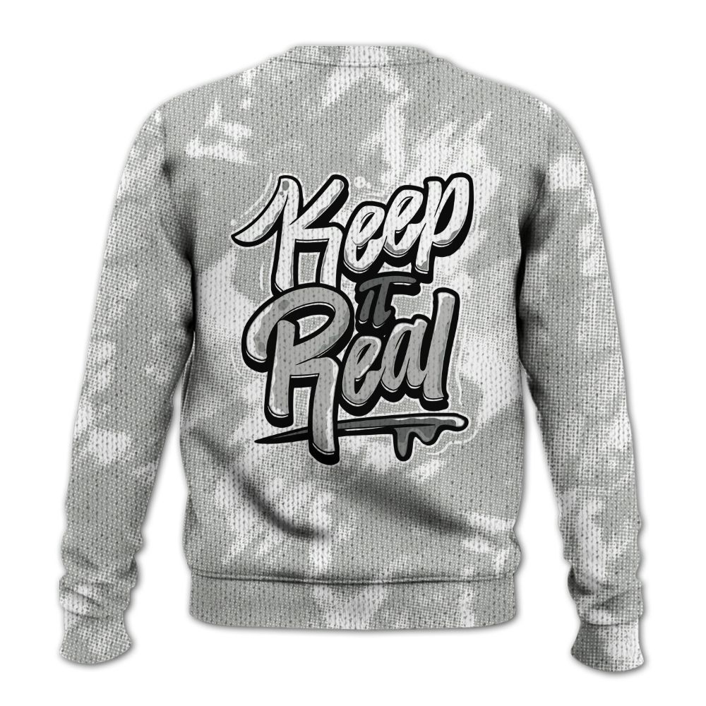 Knitted Sweater To Match Paris Cement Grey 4s - Keeping It Reals Shirt Unisex Oufit