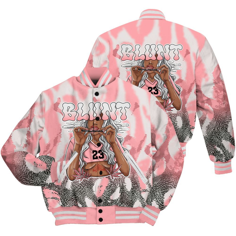 Varsity Jacket To Match Retro Wings 3s Shirt - Bluntz Burnz All Over Print