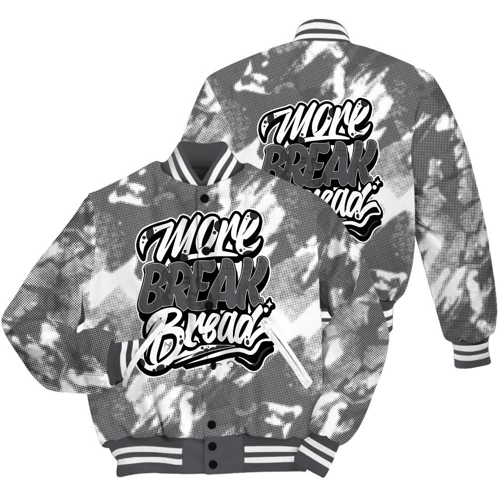 Varsity Jacket To Match White Thunder 4s Shirt - More Break White All Over Print