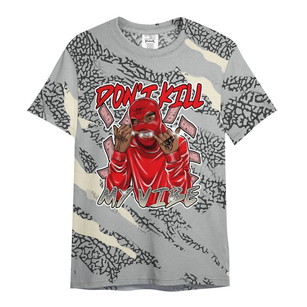 Shirt To Match Cement Grey 3s - Vibe.Unique Colored All Over Print