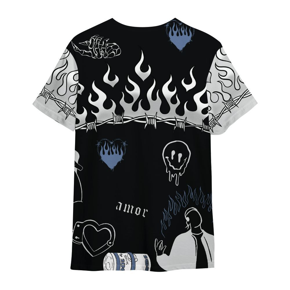 Shirt To Match Mid Space Jam 1s - Snake Trust No One All Over Print