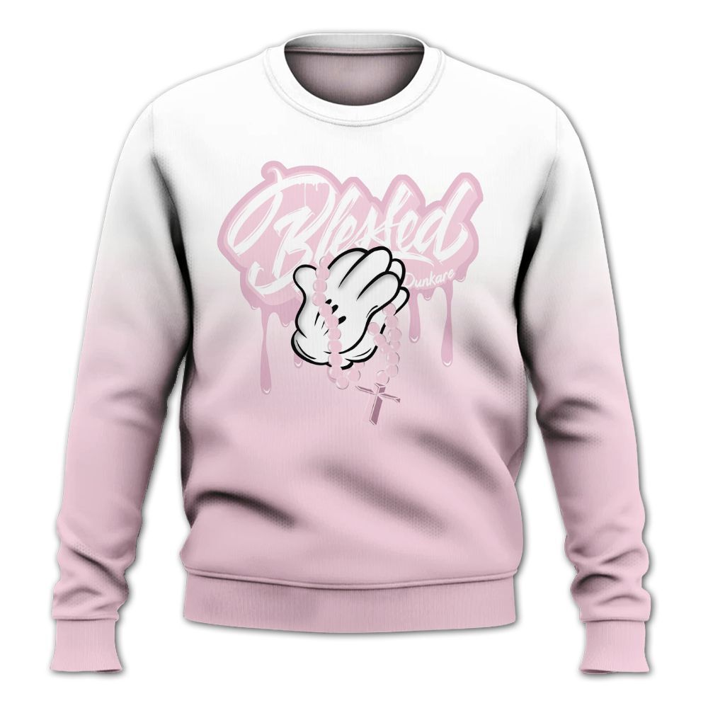 Sweatshirt To Match Orchid 4s - God Blessed Drip All Over Print