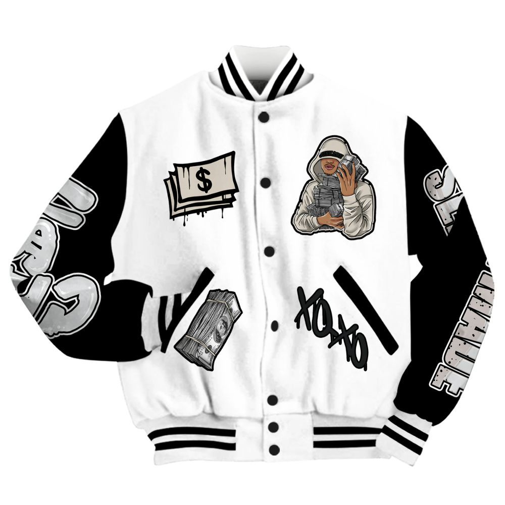 Varsity Jacket To Match Retro Reverse Metallic 5s - Selfmade Unique All Over Print