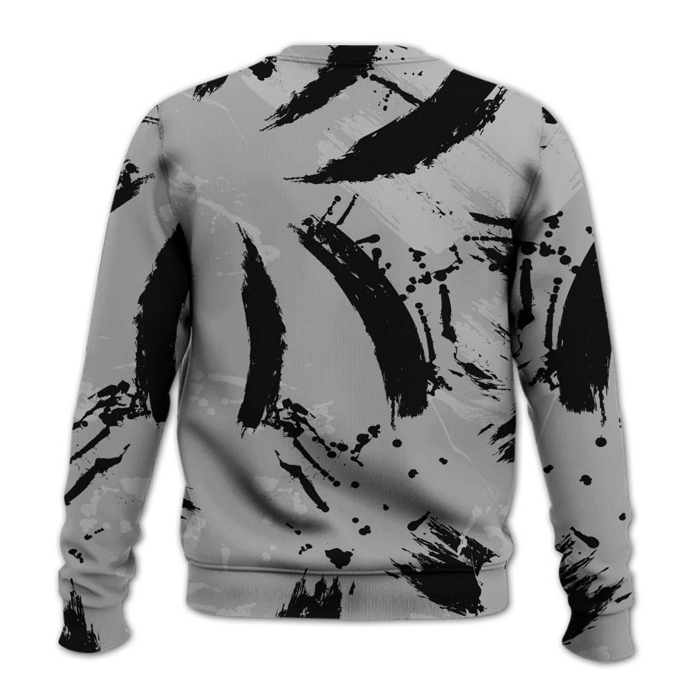 Sweatshirt To Match Black Wolf Grey 12s - Goddess Energy Retro All Over Print