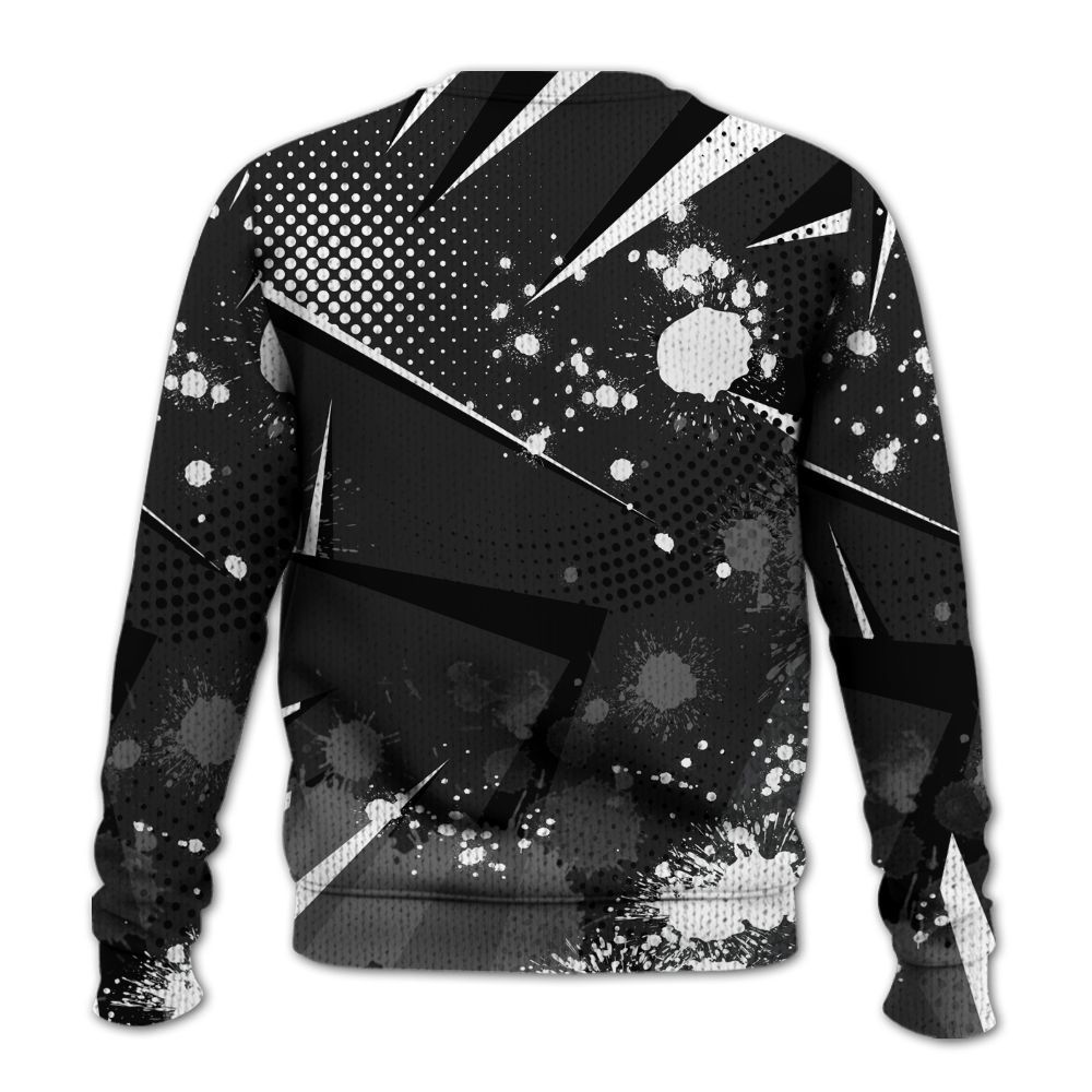 Knitted Sweater To Match Black Cat 3s - Poly Trust No One Dripping