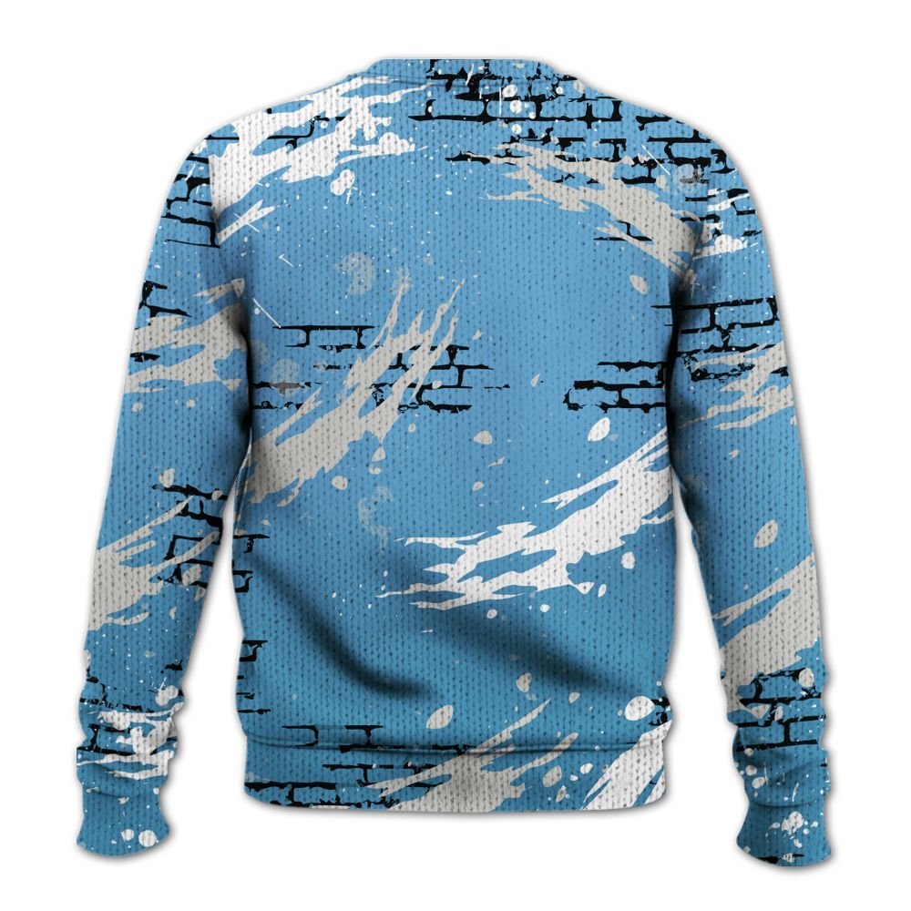 Knitted Sweater To Match SB Dunk Low University Blue - Values Of Loyalty Drip