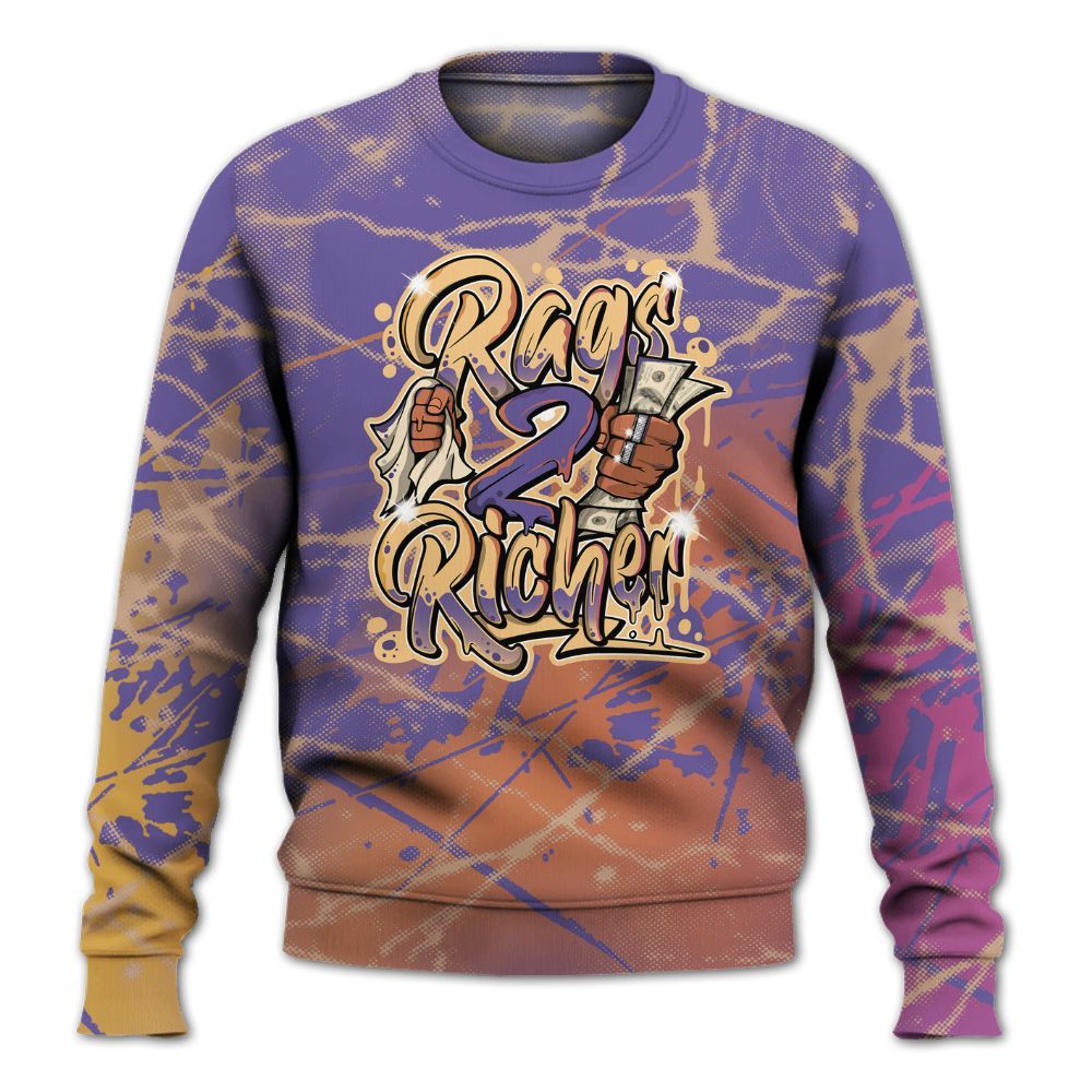 Sweatshirt To Match Book Sunset 1s - Rag 2 Rich Graphic All Over Print