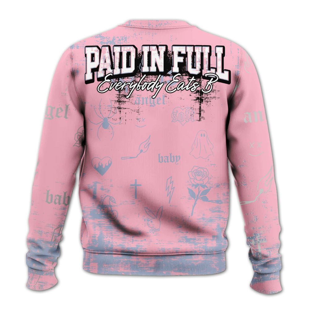 Sweatshirt To Match Retro 35th Anniversary 5s - Paid In Full Money Street Graphic All Over Print