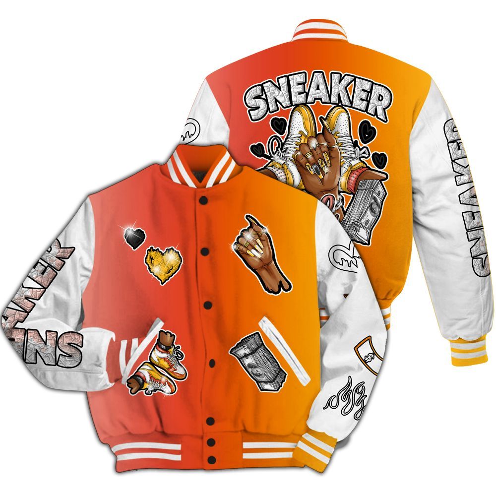 Varsity Jacket To Match Dunk High Candy Corn - Sneakerz Girlz All Over Print