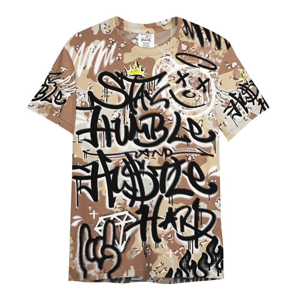 Shirt To Match Desert Camo 3s - Humble Drip Streetwear Graffity All Over Print