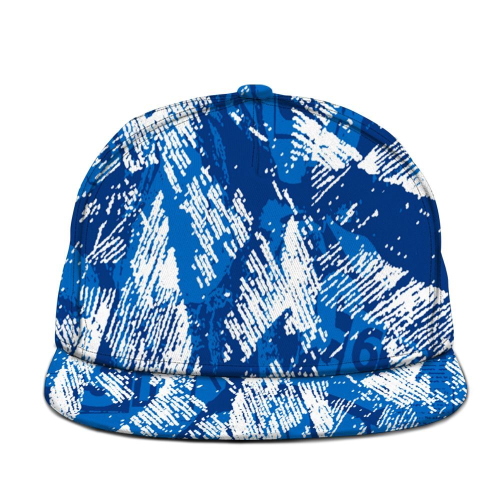 Snapback To Match Blueberry 12s - Grunge Pattern Graphic