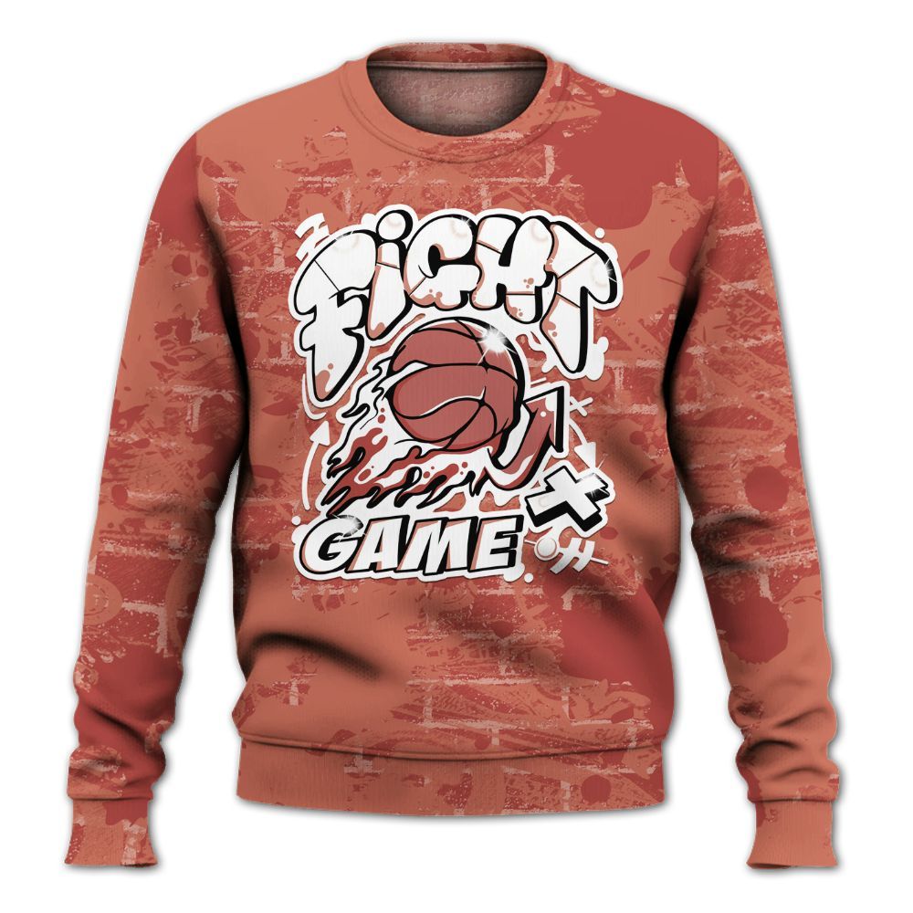 Sweatshirt To Match Dune Red 13s - Fighter Games Graphic Street Art All Over Print