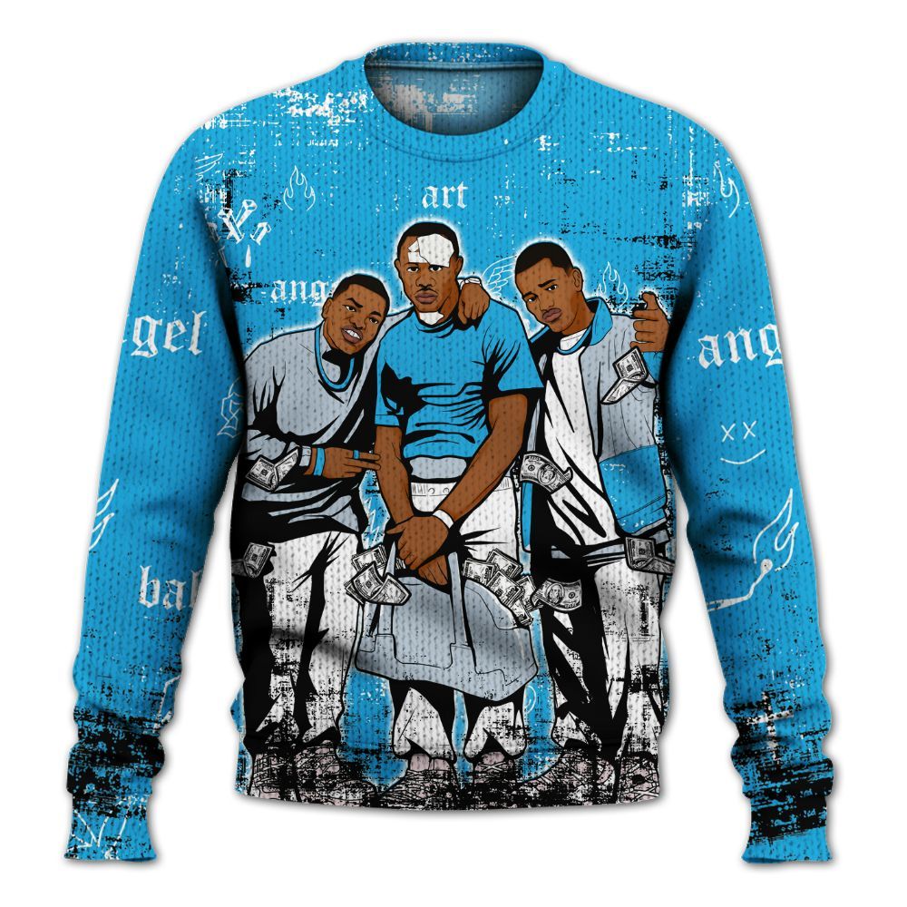 Sweater To Match University Blue Low 2026 11s - Paid In Full Money Graphic