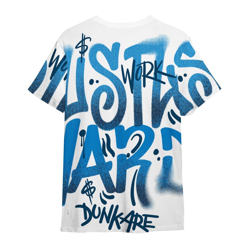 Shirt To Match Industrial Blue 4s - Angel Hustle Hard Military Blue 4s All Over Print