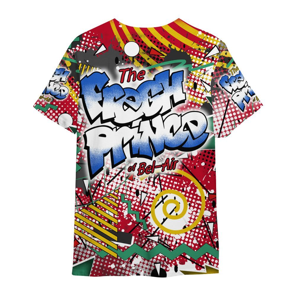 Shirt To Match Miro 7s - Fresh Sneaker 90s All Over Print