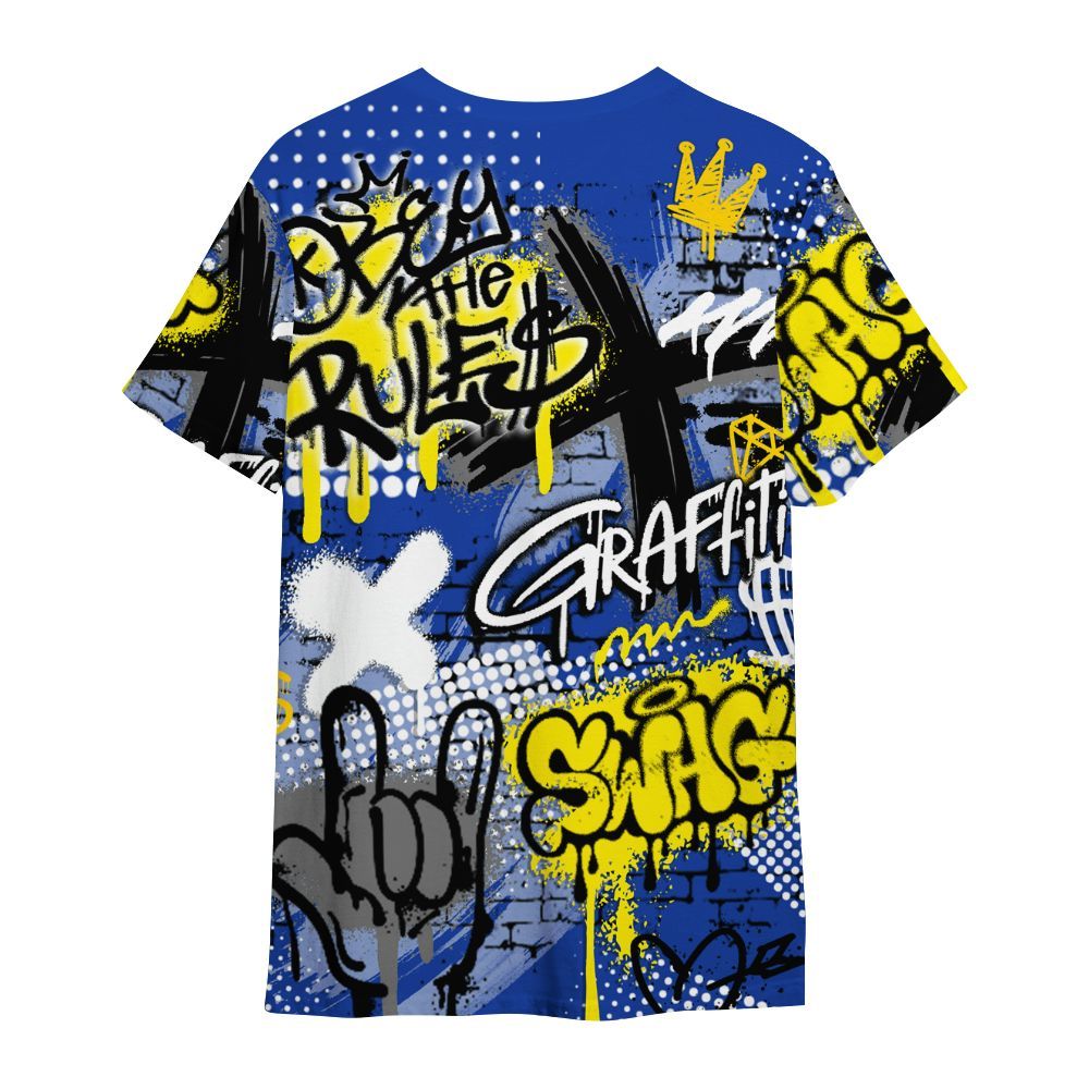 Shirt To Match Laney 14s - True It Real Graffiti Streetwear All Over Print