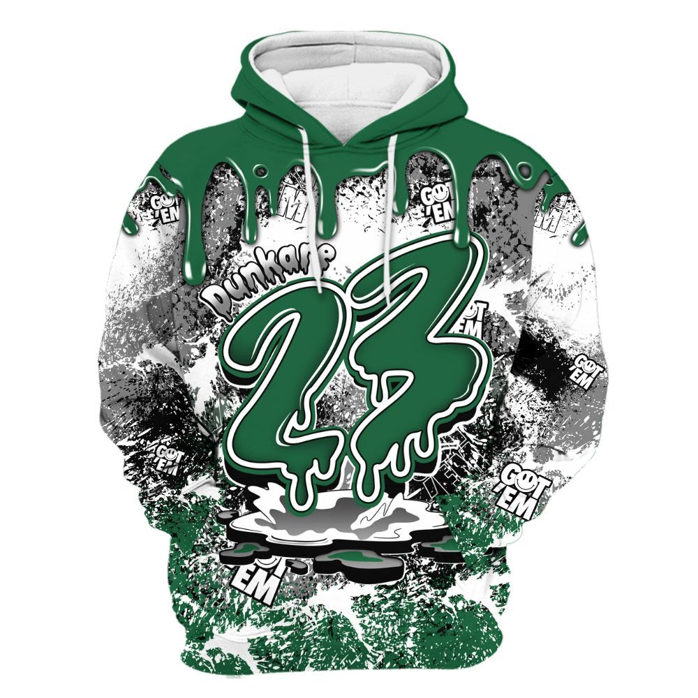 Hoodie To Match High Gorge Green 1s - Dripping 23 Drip All Over Print
