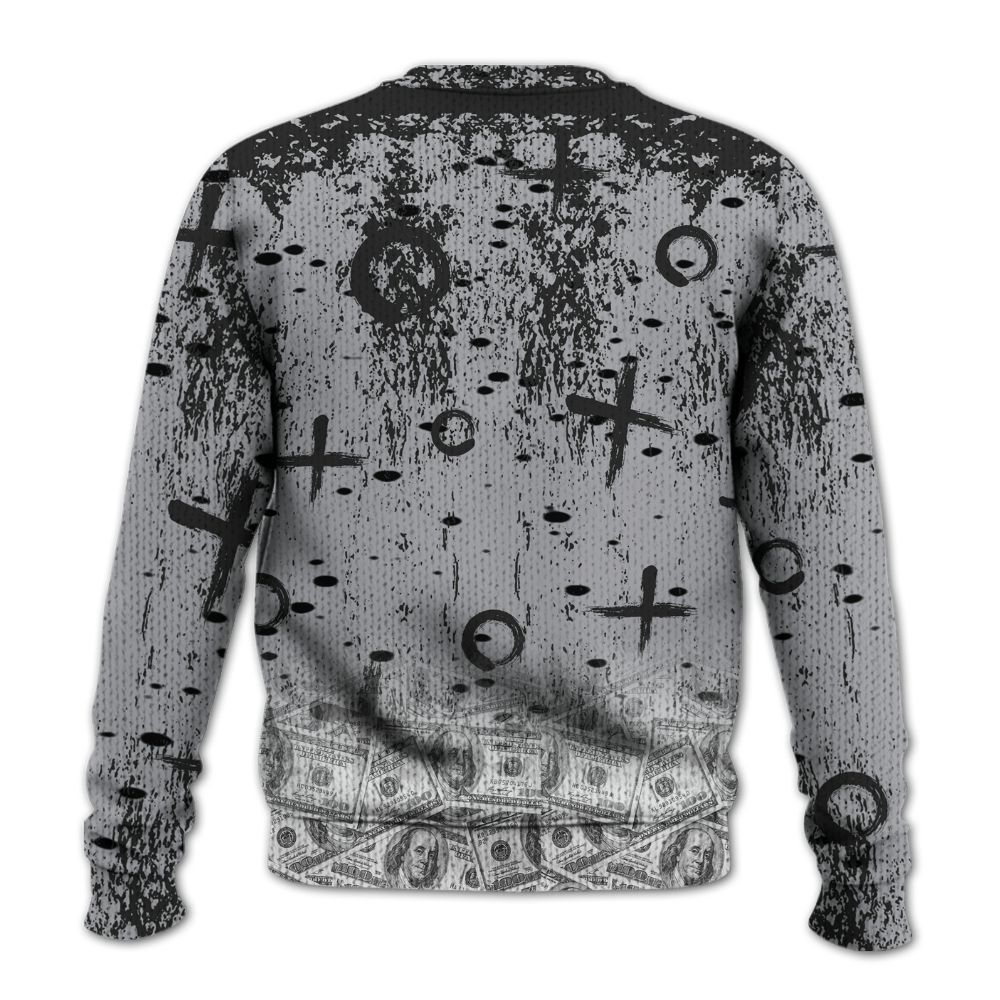 Knitted Sweater To Match White Cement 4s - Selfmade Unique Grunge