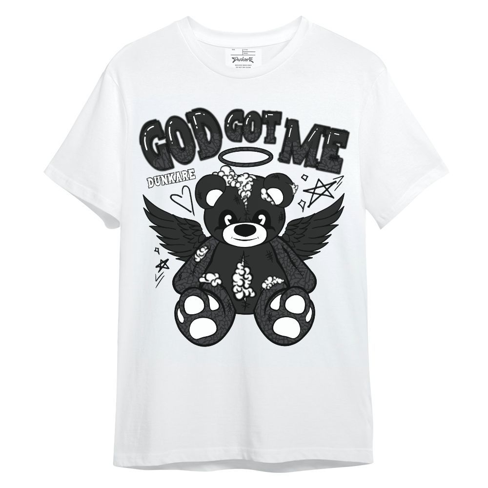 Shirt To Match Black Cat 3s - Gods Guides Me Bear Unisex Shirt