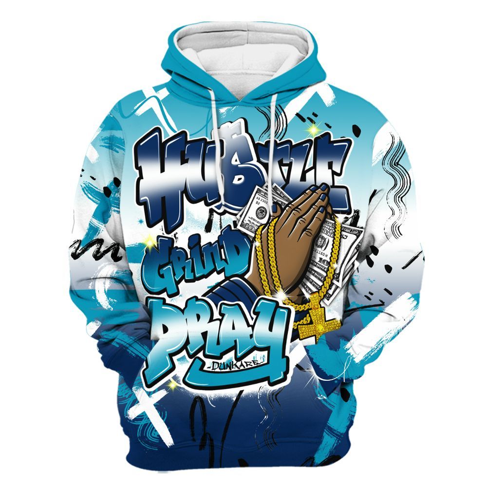 Hoodie To Match Kobe 5 X-Ray - Money Hustle Grind Pray All Over Print