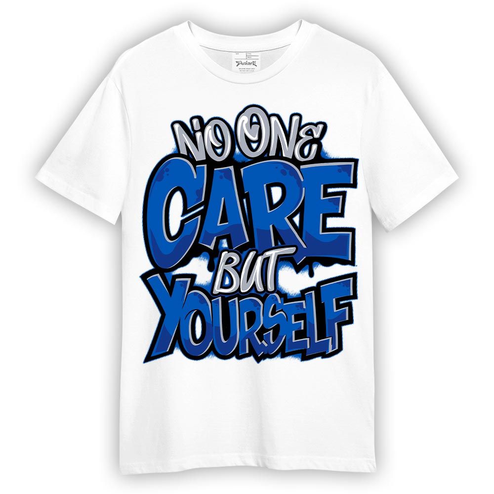 Shirt To Match Air Foamposite One Royal - Cares Yourself Graphic Shirt Unisex